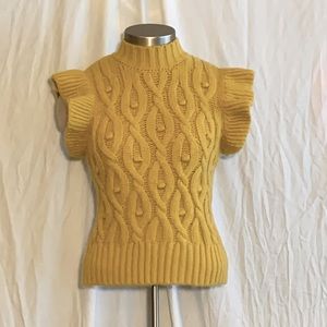 CIDER turtleneck sleeveless top